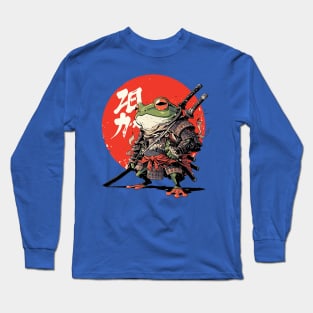 samurai frog Long Sleeve T-Shirt